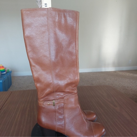 Gianni Bernini brown knee riding boots - Picture 9 of 11
